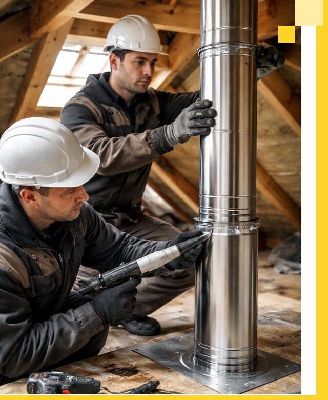 Монтаж дымоходов для каминов в Канаше с гарантией качества