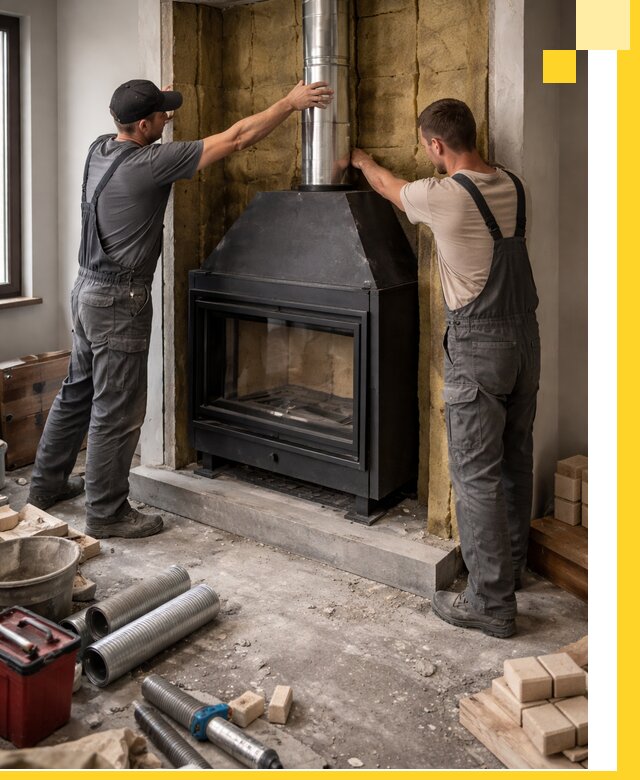 Изготовление и монтаж закрытых каминов в Канаше под ключ