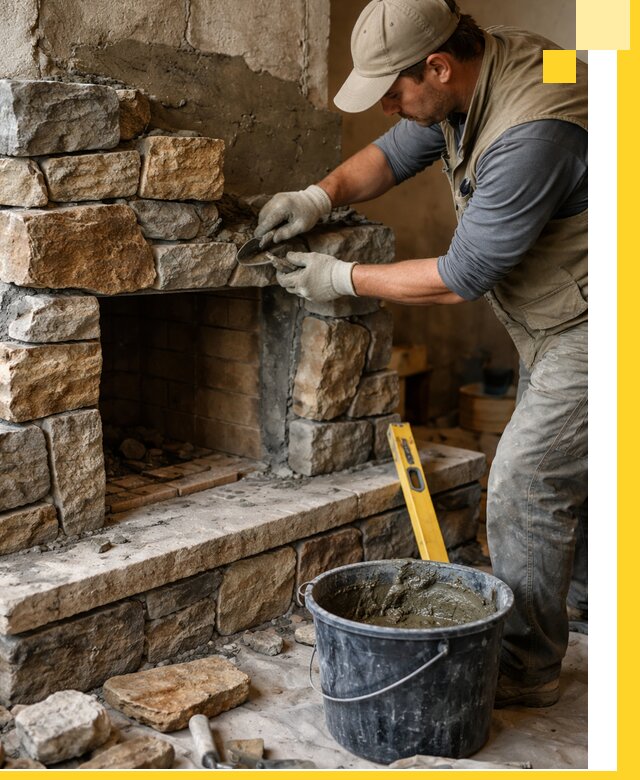 Изготовление и установка каменных каминов под ключ в Канаше