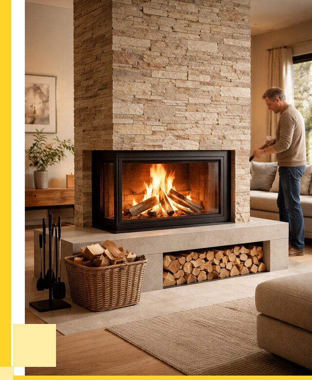 Дровяной камин под ключ в Канаше от 205440 р. | ЭриданКна