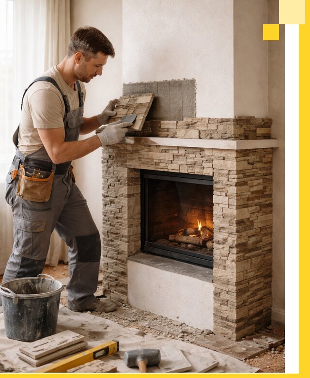 Изготовление и монтаж каминов для дома под ключ в Канаше