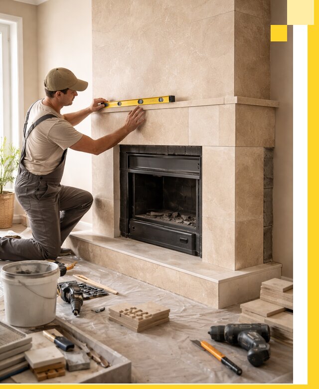 Установка и монтаж каминов в частном доме под ключ в Канаше