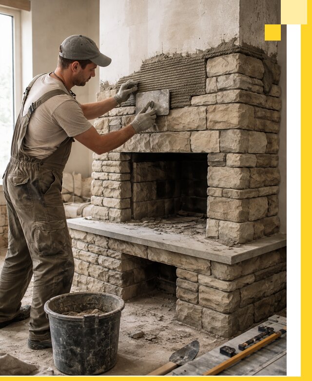 Строительство каминов под ключ в Канаше от проектирования до монтажа