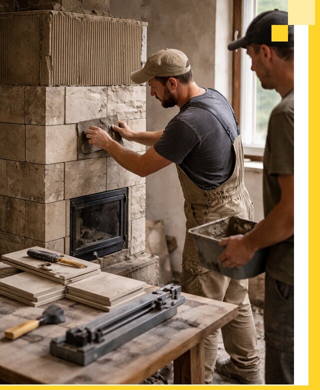 Профессиональная облицовка печей в Канаше: керамика и камень