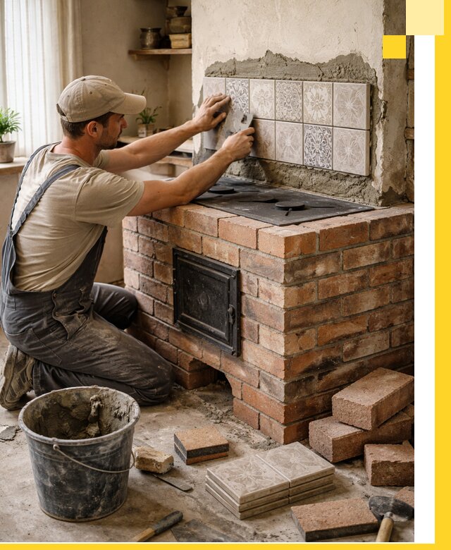 Печи с плитой на заказ монтаж гарантия и сервис в Канаше