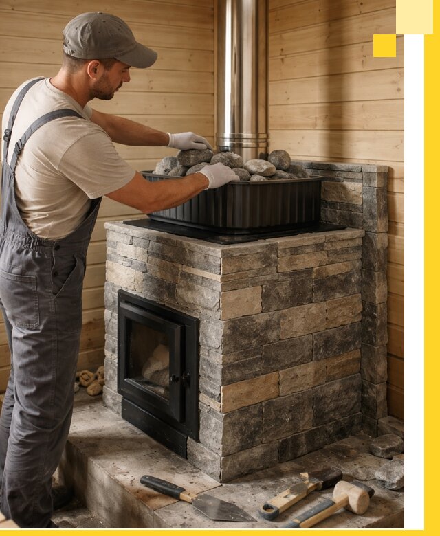 Печи для парной в Канаше, производство, монтаж и обслуживание