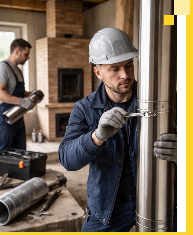 Профессиональный монтаж дымоходов для печей в Канаше