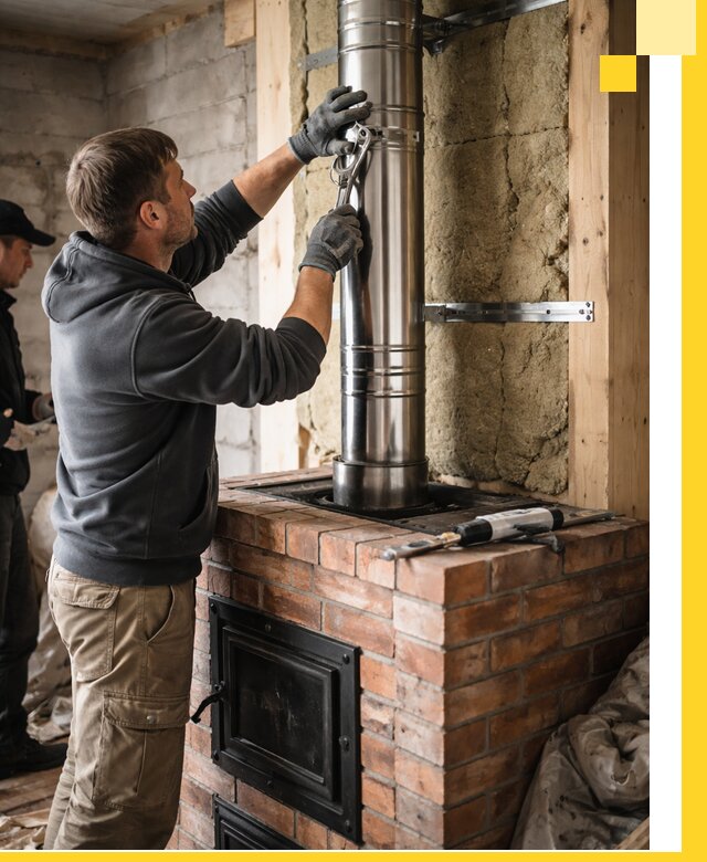 Изготовление и монтаж печей и дымоходов под ключ в Канаше