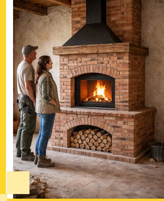 Печи камины из кирпича в Канаше от 123264 р. | ЭриданКна