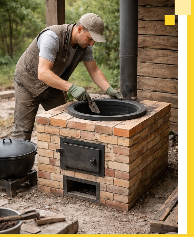 Изготовление и установка печей для казана в Канаше под ключ