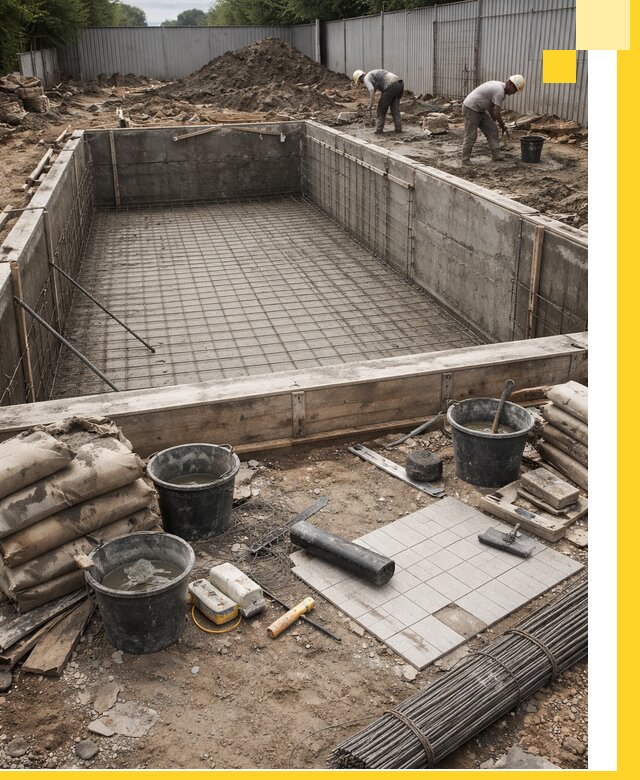 Строительство бассейнов под ключ в Канаше, дизайн и монтаж