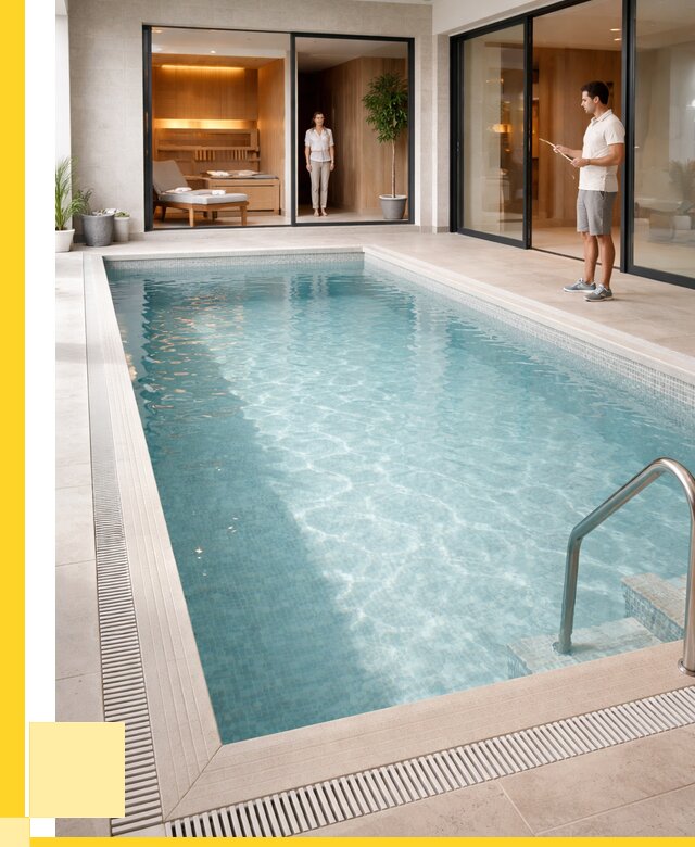 Отделка бассейна пленкой ПВХ в Канаше от 3595 р. - ЭриданКна