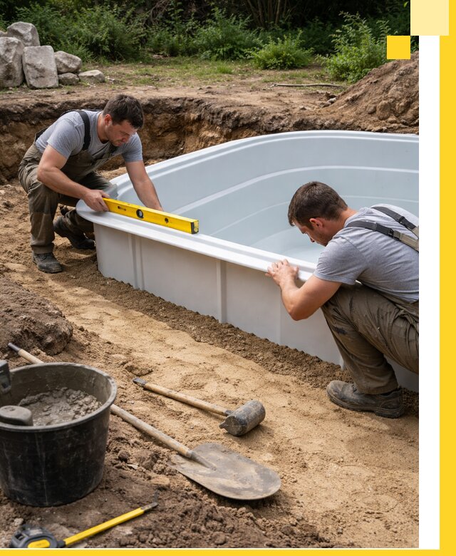 Производство и установка пластиковых бассейнов в Канаше под ключ
