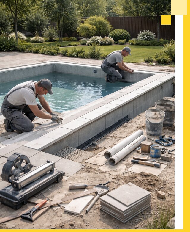 Строительство открытых бассейнов под ключ в Канаше профессионально