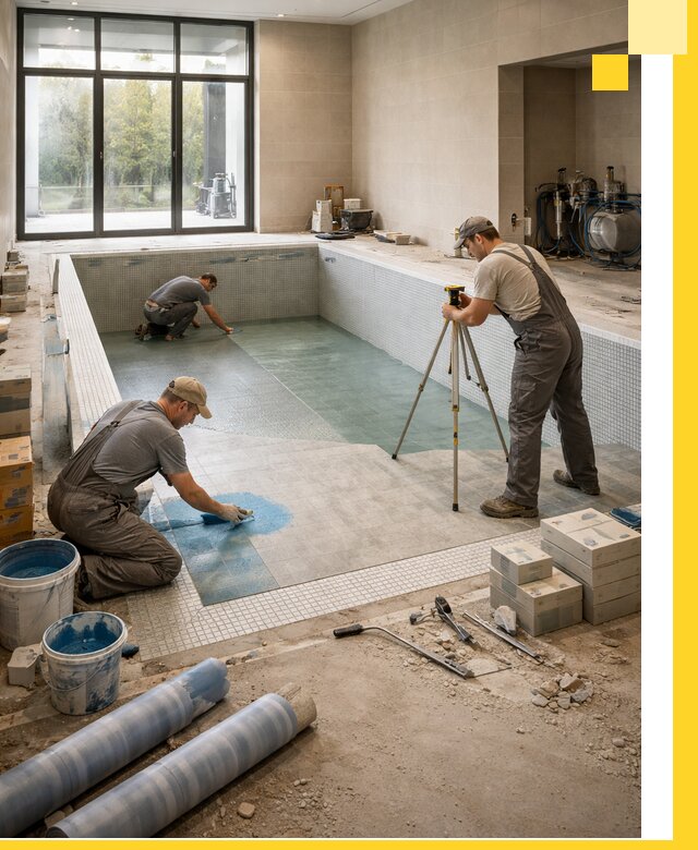 Проект и строительство закрытых бассейнов в Канаше под ключ