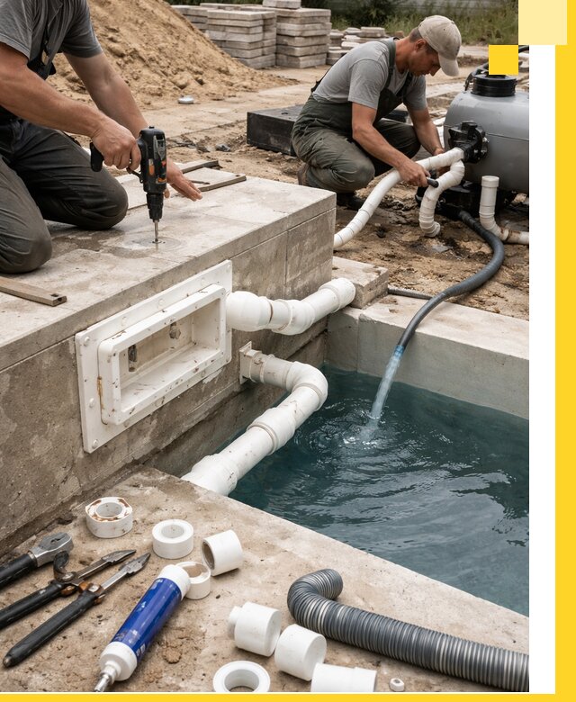 Строительство скиммерных бассейнов под ключ в Канаше