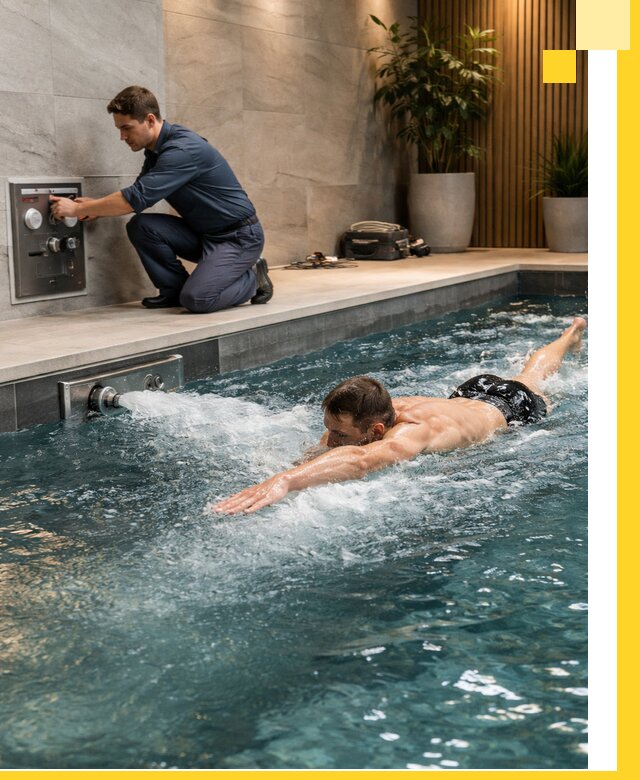 Проектирование и монтаж бассейнов с противотоком в Канаше