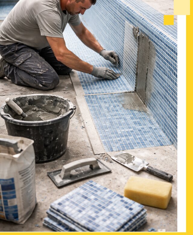 Укладка и ремонт мозаики для бассейнов под ключ в Канаше