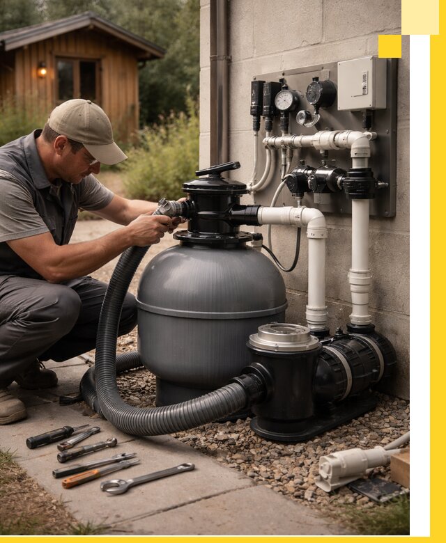 Продажа и монтаж фильтров и насосов для бассейнов в Канаше