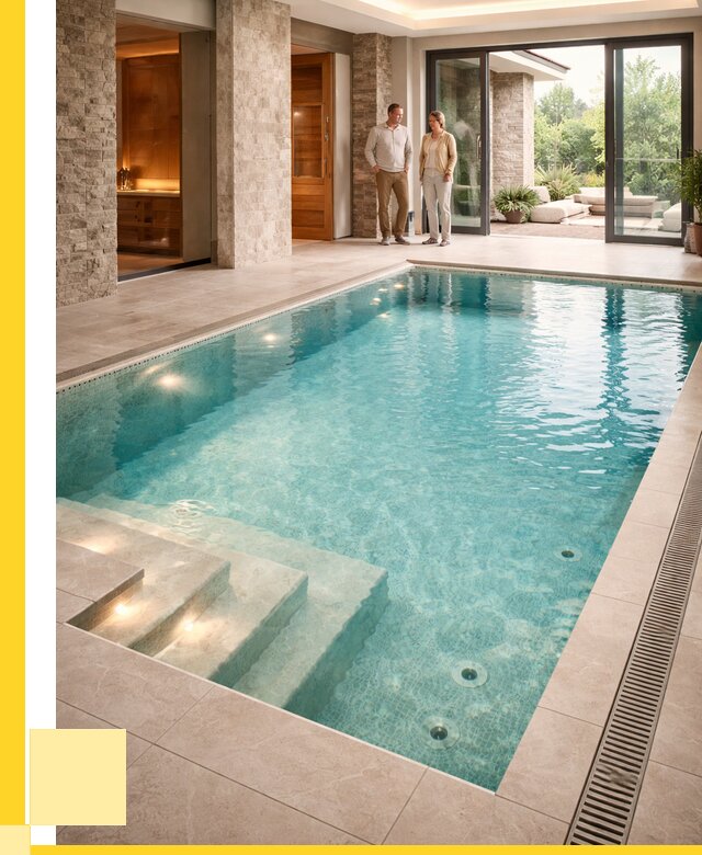 Бассейн во дворе в Канаше: проект, отделка от 1232640 р. | ЭриданКна