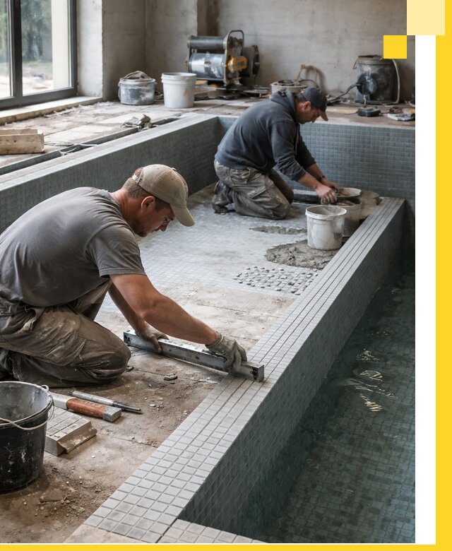 Строительство бассейна в частном доме в Канаше под ключ