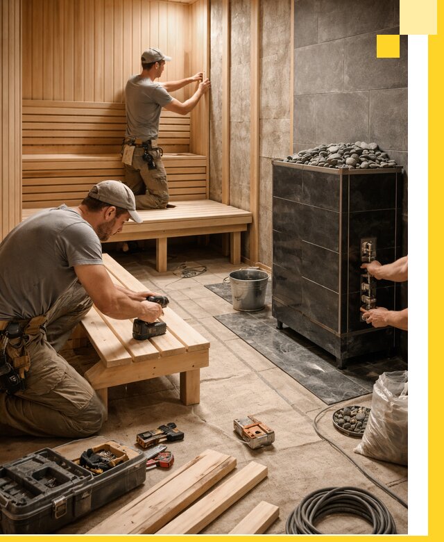 Дизайн и строительство интерьерных саун под ключ в Канаше