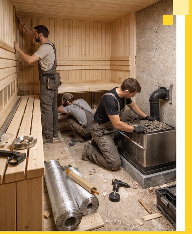 Индивидуальные сауны на заказ в Канаше под ключ, проект и монтаж