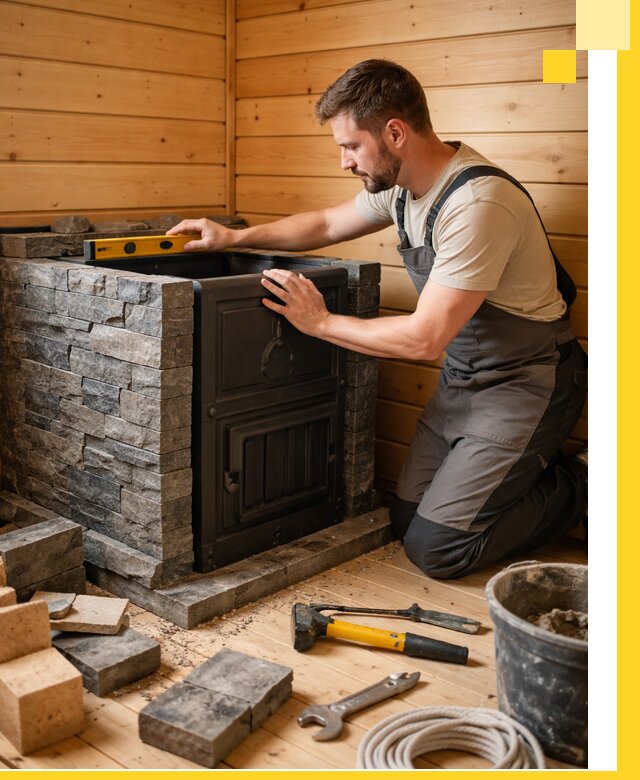 Производство и установка печей для саун под ключ в Канаше