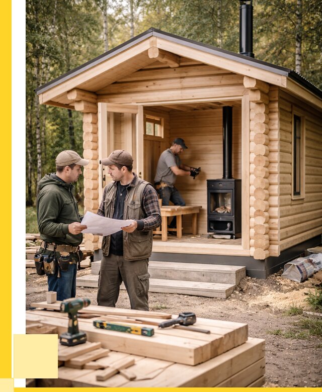 Монтаж бань под ключ в Канаше — от 205440 р. | ЭриданКна