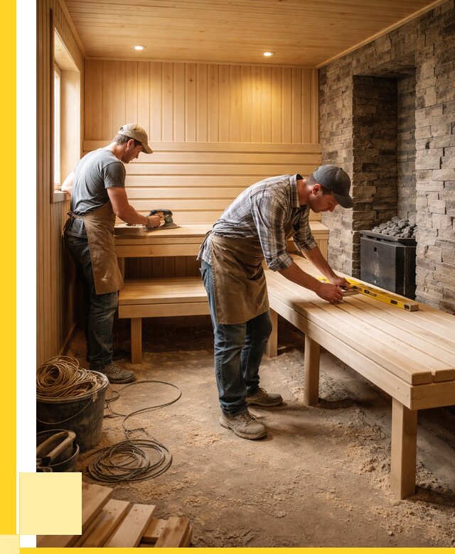 Отделка бани в Канаше: внутренняя отделка от 3082 р. | ЭриданКна