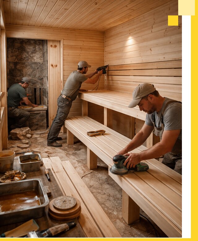 Профессиональная отделка бань в Канаше под ключ, с гарантией