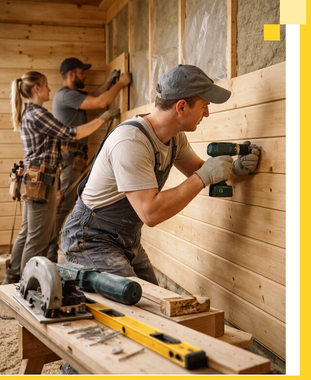 Обшивка бань под ключ в Канаше: отделка стен и потолков