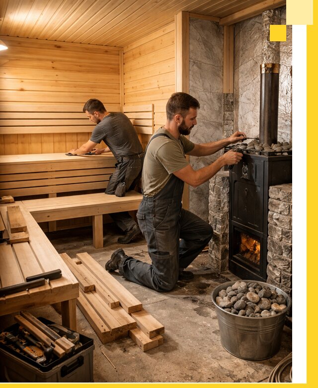 Дизайн и строительство интерьеров бань под ключ в Канаше