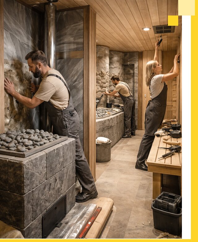 Строительство бань и SPA процедур в Канаше под ключ и отделкой