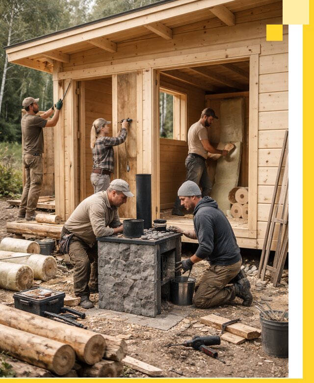 Купить баню под ключ в Канаше строительство монтаж отделка