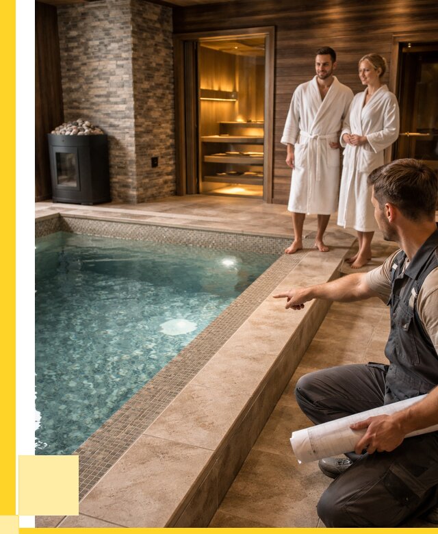 Проект бани с бассейном под ключ в Канаше от 66768 р. | ЭриданКна