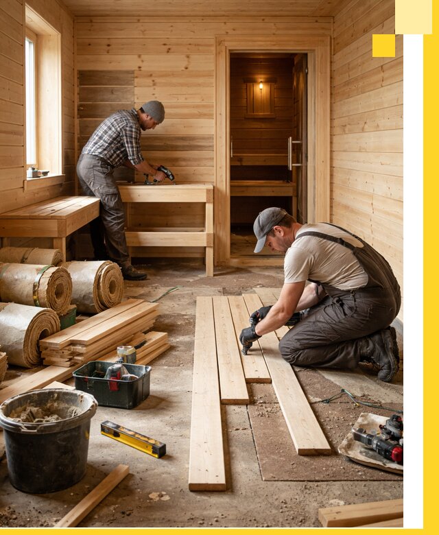 Индивидуальный проект бани с комнатой отдыха под ключ в Канаше