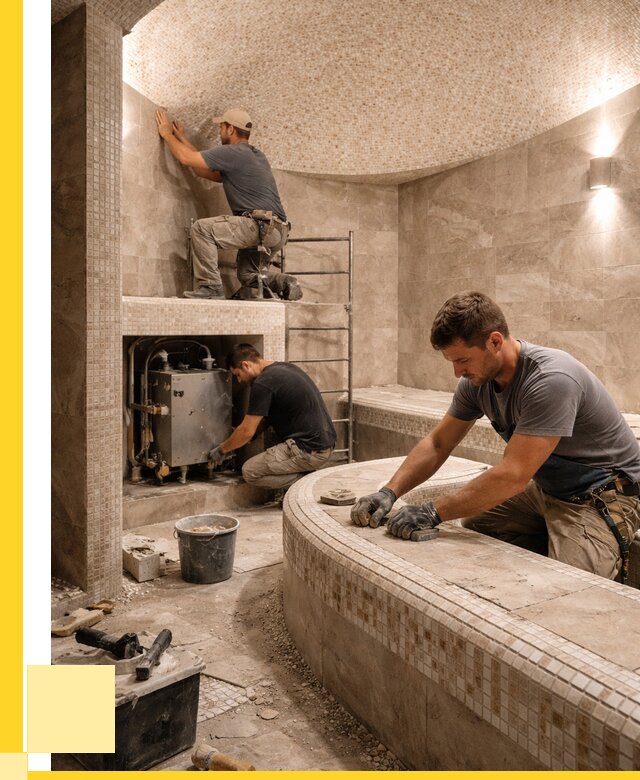 Монтаж хамамов под ключ в Канаше от 256800 р. ЭриданКна