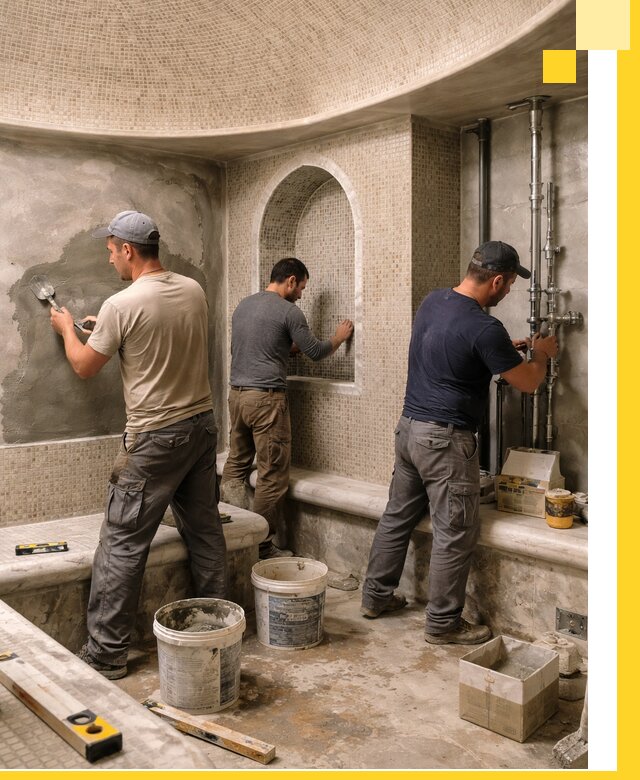 Профессиональный монтаж хамамов под ключ в Канаше с гарантией