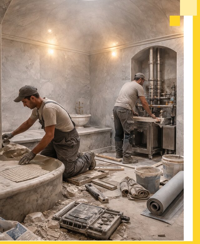 Строительство турецких бань хаммам под ключ в Канаше