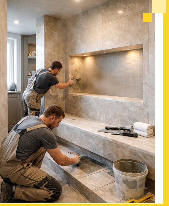 Профессиональное строительство хамама в квартире в Канаше