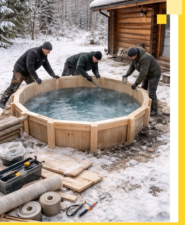 Изготовление и установка ледяных купелей под ключ в Канаше