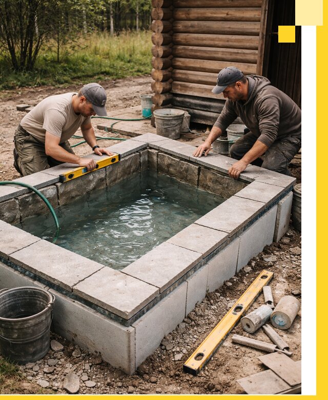 Изготовление и установка холодных купелей под ключ в Канаше